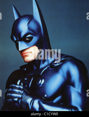 BATMAN und ROBIN 1997 Warner Bros/DC Comics Film mit George Clooney als Batman Stockfoto