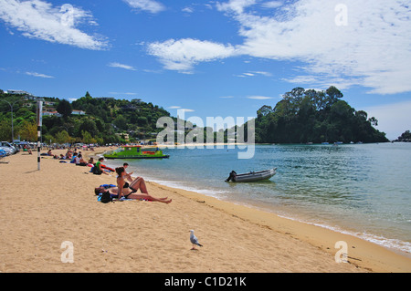 Kaiteriteri Beach, Kaiteriteri, Tasman Bay, Nelson Region, Südinsel, Neuseeland Stockfoto