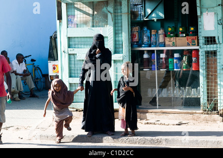 Straßenszene, Malindi Kenia Stockfoto