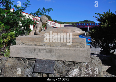 "Opo der Delphin" Statue auf Vorland, Opononi, Region Northland, Nordinsel, Neuseeland Stockfoto