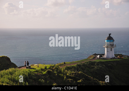 Cape Reinga Leuchtturm, Cape Reinga, Northland Region, Nordinsel, Neuseeland Stockfoto