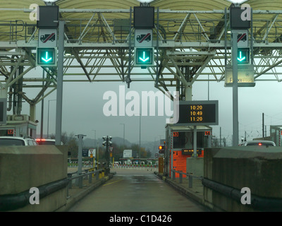 Folkestone Kent England Eingang in den Eurotunnel Stockfoto