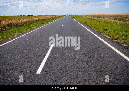 Geradeaus im Outback New South Wales Australien Stockfoto