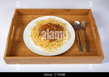 Hausgemachte Spaghetti bolognese Stockfoto