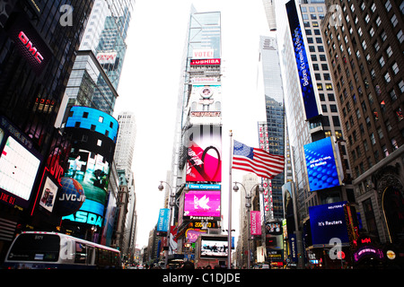 Time Square in New York City Manhattan USA Stockfoto