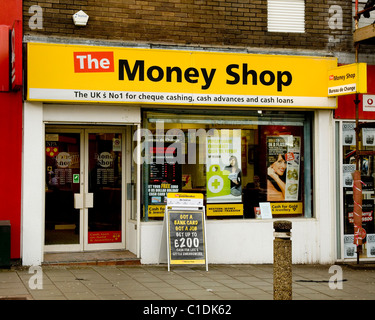 Die Geld-Shop Greenock für Forex, Kredite, Barkredite und Nr. 1 für die Einlösung von Schecks. Stockfoto