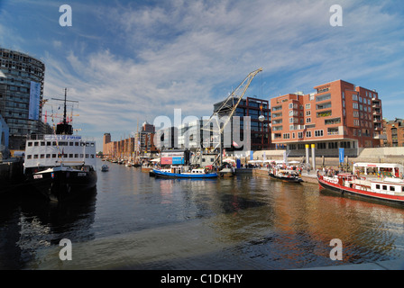 Tall Ship Hafen im Sandtorhafen, Hafen-Stadt Hamburg Stockfoto