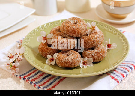 Kekse mit Mandelmilch. Rezept zur Verfügung. Stockfoto