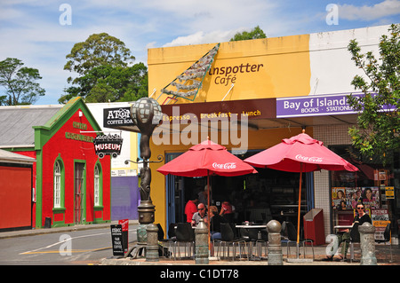 Trainspotter Cafe, Gillies Street, Kawakawa, Region Northland, Nordinsel, Neuseeland Stockfoto