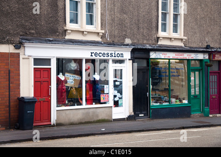 Geschäfte-Übersicht in Bristol Stadtzentrum Stockfoto
