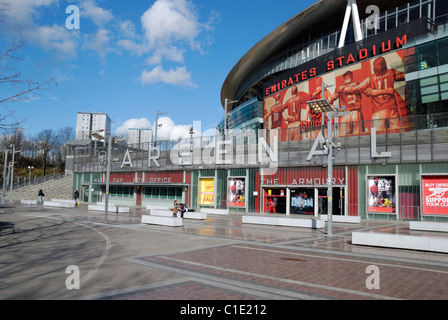 Arsenal Emirates Stadium in Highbury und Islington, London, England Stockfoto