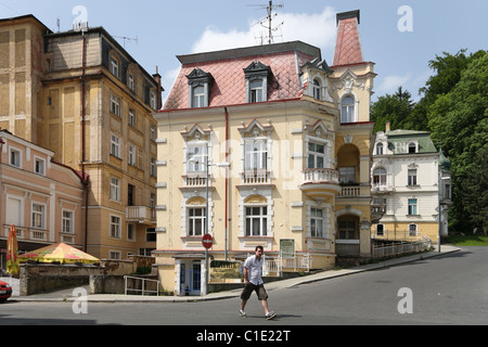 Häuser in Marienbad, Marianske Lazne (Marienbad), Tschechien Stockfoto