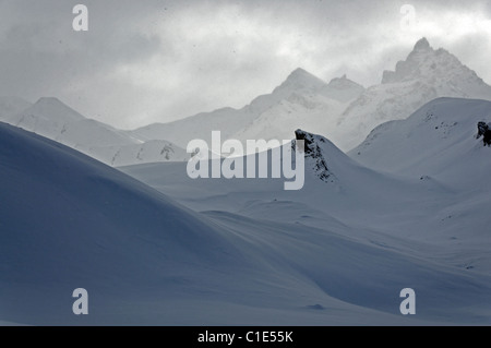 Wunderschöne Berglandschaft der Silvretta Alpen, Österreich. Stockfoto