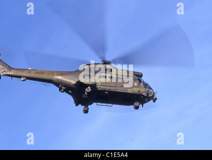 er Puma HC1 wurde zuerst im Jahr 1971 und die RAF verfügt derzeit über eine Flotte von 33 Flugzeuge zur Verfügung, um die Front-Line Support Stockfoto