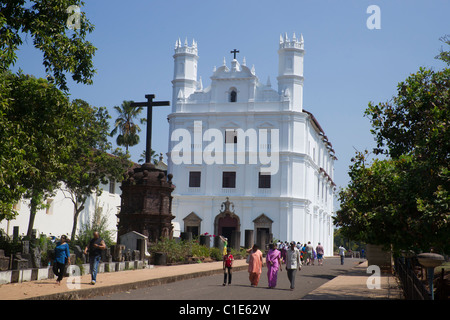 Se' Kathedrale und die Kirche von St. Francis von Assisi alt, Goa, Indien Stockfoto