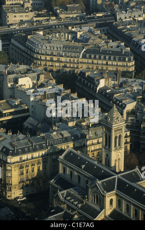 Frankreich, Paris, Block der Gebäude im Haussmann-Stil nahe Rennes Street (6. Bezirk) Stockfoto