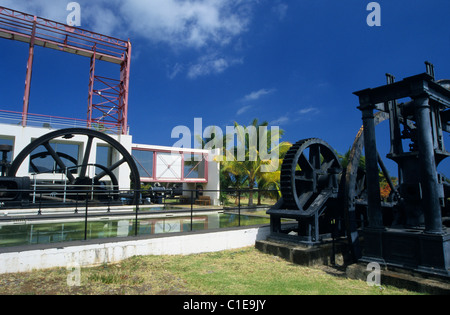 Alten Zuckerrohrfabrik, eigentlich Stella Matutina Museum Saint Leu, Insel La Réunion (Frankreich), Indischer Ozean Stockfoto