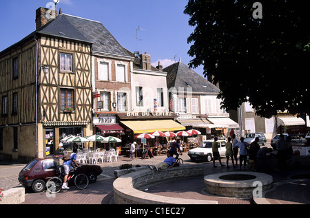 Frankreich, Yonne, Dorf von Saint-Fargeau Stockfoto