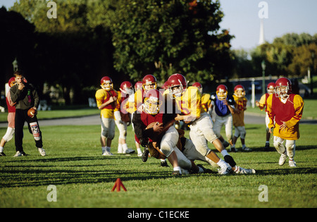 Kanada, Québec, Québec (Stadt), kanadischer Fußball auf Abraham Plains Stockfoto