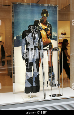 Italien, Mailand, die Mode-Viereck, Dior Shop in via Montenapoleone Stockfoto