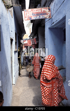 Republik der Komoren, Anjouan Insel, Medina von Mutsamudu Stockfoto