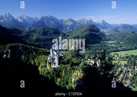Deutschland, Bayern, Schloss Neuschwanstein Stockfoto