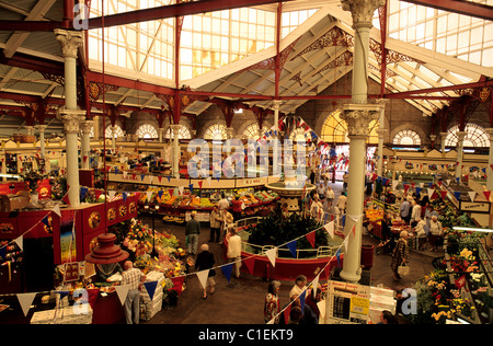 Vereinigtes Königreich, Kanalinseln, Jersey-Insel, St. Helier, zentrale Markthalle Stockfoto