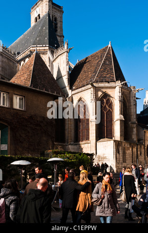 Frühling in Paris, Le Marais Viertel, Frankreich. Stockfoto