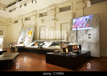 "Essen auf der Straße" Ausstellung in der "Food" Living Galerie.   National Museum of Singapore, Singapur Stockfoto