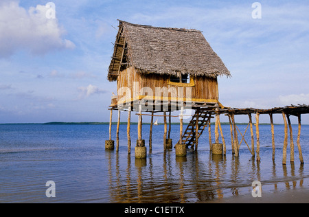 Kenia, indischen Ozean Küste, Insel Lamu, Kipangani Lodge in der Nähe von Kipangani Dorf Stockfoto