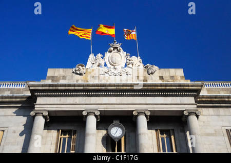 Die Casa De La Ciutat (Rathaus), Plaça de Sant Jaume, Barri Gòtic, Barcelona, Spanien Stockfoto