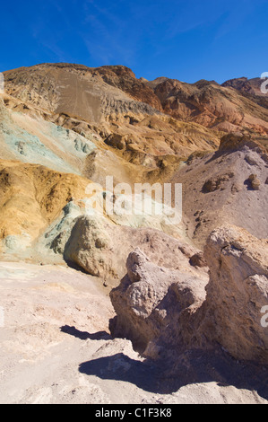 Des Künstlers Palette Artist Drive Badwater Basin Death Valley Nationalpark, Kalifornien, USA Stockfoto