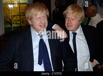 Bürgermeister Boris Johnson bei der Enthüllung der seine Wachsfigur bei Madame Tussauds. London, England - 05.05.09 Vince Maher / Stockfoto