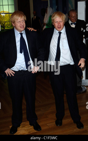 Bürgermeister Boris Johnson bei der Enthüllung der seine Wachsfigur bei Madame Tussauds. London, England - 05.05.09 Vince Maher / Stockfoto