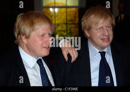 Bürgermeister Boris Johnson bei der Enthüllung der seine Wachsfigur bei Madame Tussauds. London, England - 05.05.09 Vince Maher / Stockfoto