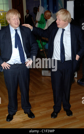 Bürgermeister Boris Johnson bei der Enthüllung der seine Wachsfigur bei Madame Tussauds. London, England - 05.05.09 Vince Maher / Stockfoto