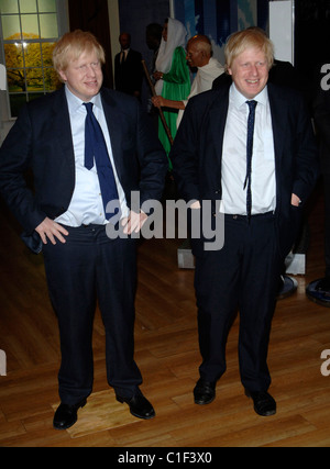 Bürgermeister Boris Johnson bei der Enthüllung der seine Wachsfigur bei Madame Tussauds. London, England - 05.05.09 Vince Maher / Stockfoto