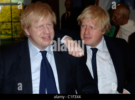 Bürgermeister Boris Johnson bei der Enthüllung der seine Wachsfigur bei Madame Tussauds. London, England - 05.05.09 Vince Maher / Stockfoto