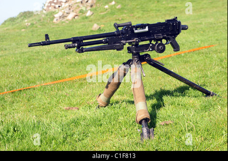 er L7A2 KPMG oder "GIMPY", ist ein 7.62x61mm Gürtel gefüttert Allzweck-Maschinengewehr. Die KPMG hat bei der britischen Mil im Einsatz gewesen. Stockfoto