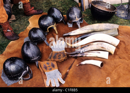 Island, Reykjavik, Viking Festival in Hafnarfjordur und Umgebung: Stockfoto