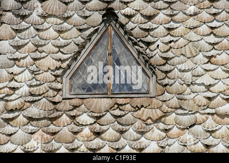 Shell Cottage Dreharbeiten der Bestattung Schauplatz Dobby der Haus-Elf an der Küste von Pembrokeshire-set "Harry Potter und die Stockfoto