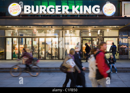 Burger King am Alexanderplatz, Berlin, Deutschland Stockfoto