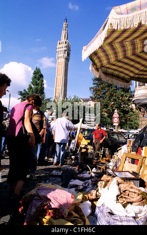 Frankreich Nord große jährliche Lagerverkauf von Lille der größte Flohmarkt Europas erste W-e September Grande Braderie de Lille Stockfoto