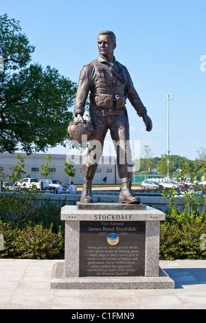 Vizeadmiral James Stockdale, United States Naval Academy, Annapolis, Maryland Stockfoto