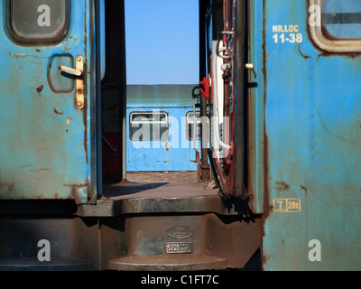 Alten abgestellten Zug. Stockfoto