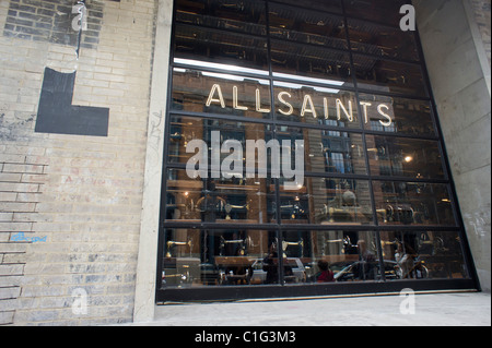 Die Allerheiligen-Bekleidungsgeschäft in trendigen Meatpacking District in New York Stockfoto