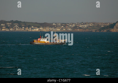 Angelboot/Fischerboot Newlyn Harbour Cornwall England verlassen