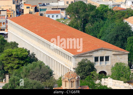 Agora in Athen: die Stoa des Attalos Stockfoto