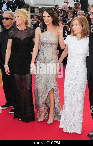 Robin Wright Penn, Asia Argento und Isabelle Huppert 2009 Cannes International Film Festival - Tag 12 - "Coco Chanel & Igor Stockfoto