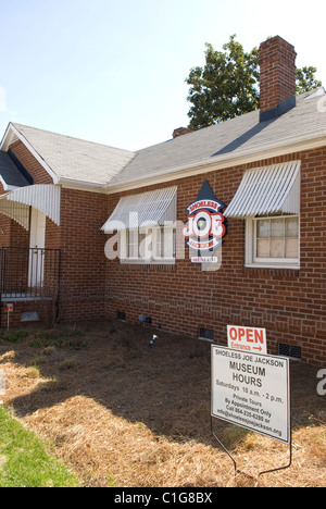 Shoeless Joe Jackson Museum Greenville SC USA Stockfoto